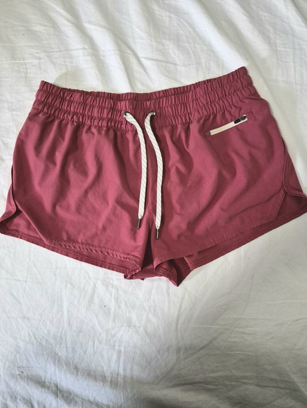 Vuori Clementine Running Shorts 2" Women Large Dusty Rose Athletic